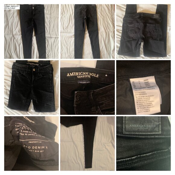 JUNIORS - 5 PC LOT, JEANS sz 0, 2 Aeropostale, American Eagle Outfitters, skinny - Picture 12 of 16